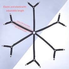 6-Side 12-Clip Household Bed Sheet Fixator, Adjustable Sofa Bed Sheet Fixing Clip, Tablecloth Fixing With Anti-Run And Anti-Slip Bed Sheet Buckle - Multicolor - View 9