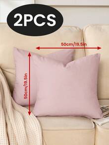 1/2/4 pièces Housses de coussin en velours hollandais de couleur unie, housses de coussin décoratives douces, literie, housses de coussin uniquement sans inserts, fermeture éclair, convient pour le canapé, le lit, la chambre, le salon, la décoration de la maison et divers types de pièces, textiles de maison respirants confortables et douillets - Multicolore - Voir 80