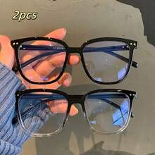 3pcs Blue Light Blocking Glasses - Fashion Square Fake Eyeglasses, Anti Ray Computer Gaming Glasses, Blue Blockers Glasses For Women/Men - 多色 - 查看 7