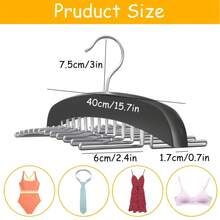 [Grucce antiscivolo] 24 ganci di stoccaggio 1 pezzo Grucce per canotte, organizer antiscivolo per reggiseni e cravatte per armadio | Organizzazione e stoccaggio per cravatte, cinture, sciarpe, canotte, accessori