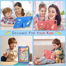 TABWEE Latest 10.1 Inch Kids Tablet, Android 15 K10 Series, Learning & Education Tablet, HD + IPS Screen (1280*800), Quad-Core Processor, 12GB (4+8) RAM, 64GB Storage, Support Up To 1TB TF Card Expansion, 5000mAh Battery, Dual Speakers, WiFi Support (Adapter Not Included)