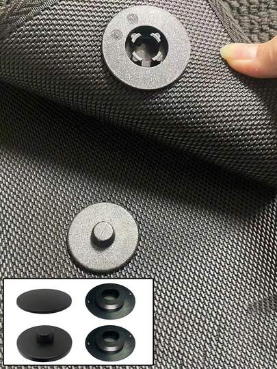 Fermagli universali per tappetini auto, bottoni a pressione in plastica antiscivolo a doppio strato, bottoni a pressione rotondi per il fissaggio dei tappeti