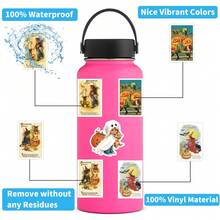 50 Peças Adesivos Retrô de Halloween, Adesivos Impermeáveis de Vinil para Scrapbooks, Diários, Laptops, Para-choques, Skates, Garrafas de Água, Computadores, Celulares, Suprimentos para Festa de Halloween