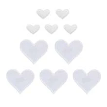 1/5/10/24Pcs Heart Iron On Patches, Cute Embroidered Applique Iron On/Sew On Patches For Clothing, Jackets, Hats,Backpacks, Jeans - Heart shape - View 52