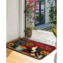 Rooster Kitchen Mat Set - Non-Slip Farmhouse Kitchen Rugs And Mats, Water Absorbent, Durable Comfort Standing Mat, Rustic Country Style Kitchen Decor, Perfect For Kitchen, Laundry Room, Entryway - Multicolor - View 5