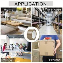 3PCS/1PC 4.8cm/1.89 Inches Wide Packaging Tape, Yellowish-White Transparent Packaging Tape, Brown Packaging Tape, Suitable For Light And Heavy Packaging. The Width Of The Tape Roll Is 4.8cm/1.89 Inches, And The Length Is 60 Meters /60 Yards And 100 Meters/Yards. There Are Multiple Specifications To Choose From.