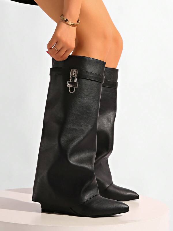 Stivali da donna alla moda, stivali alti fino al ginocchio, stivali con risvolto, stivali western, colore cachi, stivali da indossare con pantaloni, stivali da indossare con leggings, stivali sexy, accattivanti, adatti per uso quotidiano, interno/esterno, feste, abbinabili a gonne, shorts, eleganti stivali da donna, stivali alla caviglia e stivali corti, autunno/inverno