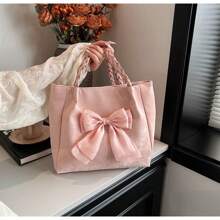 2025 New Bowknot Tote Bag | Versatile Large Capacity | Suitable For Commuting, Holiday, Shopping Occasions