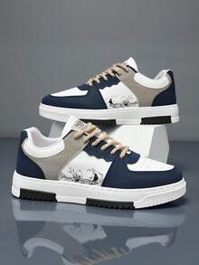 Men's Minimalist Low-Top Skateboard Shoes, Comfortable Non-Slip Casual Durable Thick Sole Outdoor Sports Shoes, Suitable For All Seasons Valentine's Day Ideas