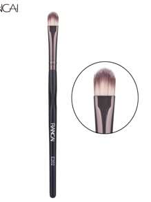RANCAI 1pc Concave Series Eye Shadow Brush - Round Flat Type, Extra Flat Round Brush Eyebrow Concealer Brush,Concealer Brushs,Flat Makeup Brush,Black,Foundation Brush,Concealer Brush,Blush Brush,Contour Brush,Blush Brush,Bronzer Brush,Powder Brush,Foundation Brush,Blush Brush - Black - View 6