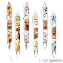 3/6/12/18 Stück Highland Kuh Kugelschreiber Set, süßer Kuh Muster Schreibwaren, Büro Dekoration, Valentinstag Geschenk für sie - Verschiedenfarbig - Übersicht 13