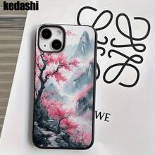 Fundas y carcasas protectoras con diseño de paisaje rosa y orificios grandes que imitan el diseño original. Compatibles con phone 16 Pro Max, 16, 15 Pro, 14, 14 Plus/14 Pro Max, 13, 13 Pro, 12 Pro y 11/11 Pro. Regalos para cumpleaños y festivales - Blanco - Ver 8