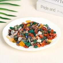Assorted Colorful Agate Aquarium Gravel Mix, Polished Crystal Stone Chips, Spiritual Energy Balance Gemstone, Filler For Flower Pots, Vases, Fountains, Fish Tanks, Potted Plants Decor