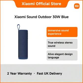 Xiaomi Sound Outdoor 30W Portable Speaker – 12-Hour Playback, Bluetooth 5.4, IP67 Waterproof, TWS & Multi-Speaker Pairing, 2600mAh Battery | Ideal For Camping, Poolside Parties, And On-The-Go Music Lovers