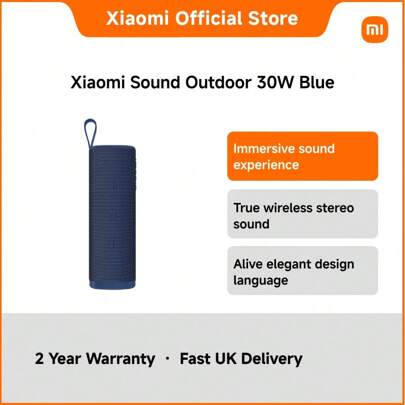 Xiaomi Sound Outdoor 30W Portable Speaker – 12-Hour Playback, Bluetooth 5.4, IP67 Waterproof, TWS & Multi-Speaker Pairing, 2600mAh Battery | Ideal For Camping, Poolside Parties, And On-The-Go Music Lovers