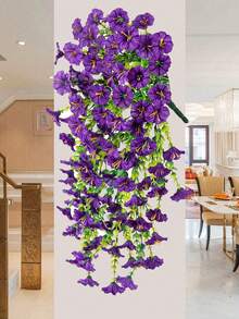 Colorful Artificial Plant Flowers, Silk Daisy Eucalyptus, Morning Glory Hanging Basket Uv Resistant, For Outdoor Decoration, Courtyard Decoration, Garden Decoration, Corridor Decoration, Terrace, Wedding Decoration, Hand Bouquet, Summer Decoration, Home Decoration, Living Room And Bedroom Decoration, Desktop Decoration, Wall Decoration, Vase Flower Arrangement