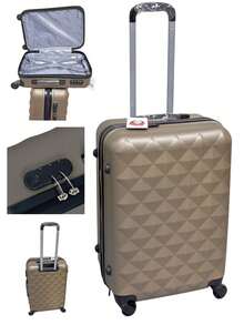 WALIZKA PODRÓŻNA ABS - Brown - View 4