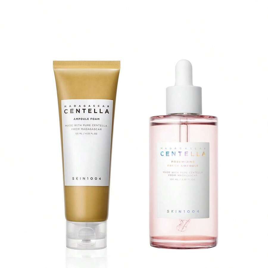 Madagascar Centella Ampoule Foam + Madagascar Centella Poremizing Fresh Ampoule, Low PH Foam Cleanser, Soothing Hydration - Multicolor - View 1