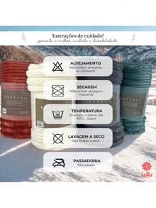 Manta Casal\Queen\Solteiro Coberta Cobertor Toronto Flannel 280g/m² Coberdrom Super Grosso Inverno - Azul Marinho - Visão 7