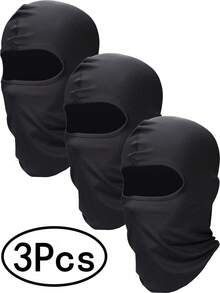 3 Pieces Ski Mask For Men Balaclava Face Mask Summer Face Mask Balaclava Full Face Mask Breathable Hood For Outdoor Use