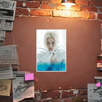 2pcs Poster, Felix/STRAYKIDS Poster, ELLE Magazine Poster, Fans Merch Goods, Self-Adhesive Poster, Can Be Pasted On Living Room, Bedroom Walls, Or Used To Decorate Imperfect Walls, Beautiful Decorative Gift