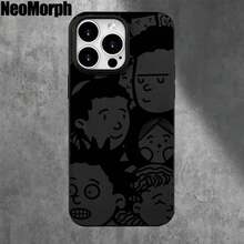 Fundas y carcasas protectoras para teléfono con diseño de figuras caladas, con orificios grandes. Compatibles con phone 16 Pro Max, 16, 15 Pro, 14, 14 Plus/14 Pro Max, 13, 13 Pro, 12 Pro, 11/11 Pro. Regalos para cumpleaños y festividades - Negro - Ver 6