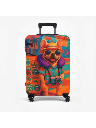 Capa Para Mala Viagem Bagagem Segura Estanpada Pet Cachorro Lançamento