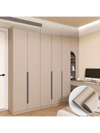 Roll Of Matte Self Adhesive Vinyl Wallpaper, Countertop Furniture Shelf Liner Renovation Change, Removable Texture, Sticky Art Wand ation, Home Ho view 3