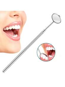 Stainless Steel Dentist Tool Kit, Teeth Cleaning Tools, Stainless Steel Toothpick Cleaning Tools, Stainless Steel Double-Ended Tongue Cleaning Tools, Reusable, Suitable For Pets And Adults Home Use - Multicolor - View 6