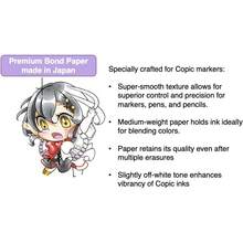 Wire-Bound - Cuaderno de bocetos S, 5 x pulgadas, papel de enlace premium (157 g/²), 30 hojas, color blanco - Blanco - Ver 6