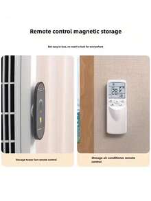 5pcs Remote Control Holder Set, Magnetic Invisible Wall-Mounted Suitable For Various Household Appliances Remote Controls, Plug-In Storage, Specimen Frames, Nail-Free Seamless Hanging Decorations, Simple And Easy To Install, Practical Hooks - Multicolor - View 5