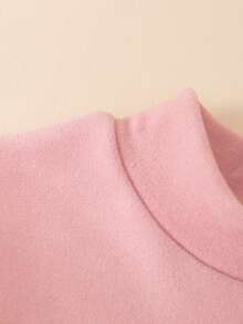 3 قطع طقم بيجامات للفتيات الصغيرات، بلوزة بأكمام طويلة وياقة عالية، ملابس داخلية وملابس نوم مناسبة للخريف والشتاء