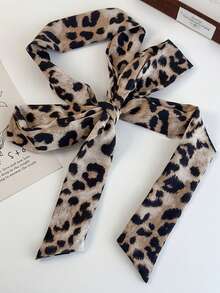 A Maillard Leopard Print Neck With A Feminine Sense Of Advanced Ribbon Scarf Multi-Purpose Hair Belt Belt Decoration Fall Hair Band Winter Headband Hair Accessories For Women For Vacation Outfits Woman Women Bandanas Soft Headwrap