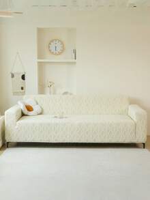 1pc 1/2/3/4 Seat Elastic Diamond Patterned Sofa Cover - Sofa Set, Thick Jacquard Velvet Fabric Sofa Protective Cover, Suitable For Living Room, Study, Office Sofas