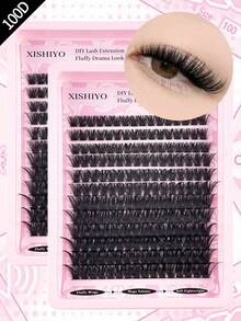 蓬松睫毛簇 570/240/216/192 件单根睫毛簇睫毛延长，30+40D+50D+60D+80D+100D 6 种款式混合托盘 5D 蓬松睫毛簇浓密簇睫毛延长单根睫毛仿貂睫毛簇 D/CC/DD 卷曲 8-16MM 混合睫毛延长戏剧性睫毛延长睫毛簇。婚礼新娘化妆工具睫毛簇，睫毛簇，单根睫毛，睫毛，假睫毛 - 彩色 - 查看 31