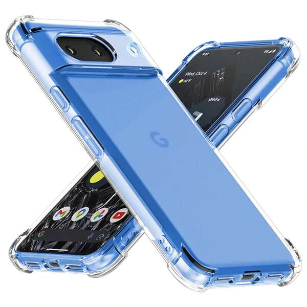 VOUVI Étui de téléphone ultra-clair et antichoc convenant aux Pixel 10, 9, 8, 7, 6, 10 Pro XL. Coque de téléphone minimaliste compatible avec les Pixel 7A, 6A, 8A. Accessoires de coque arrière.
