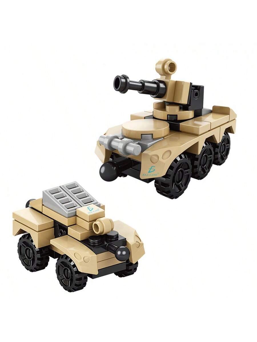 Juguete de bloques de tanque de guerra