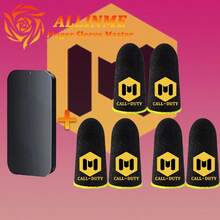 Latest M-Shaped Carbon Fiber Gaming Finger Sleeve, Sweat-Proof, Anti-Slip, Breathable, Washable & Reusable, Best Mobile Game Accessory