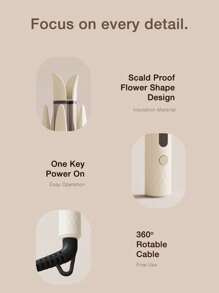 GENAI [Upgraded Version] Automatic Curling Iron, Professional Auto Curler, 4 Temperature Settings & More Heating Modules, Fast Heating, Create Long-Lasting Beach Waves