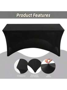 BRISCOES HOMEWARE 4/6/8ft Stretchy Tablecloth, Elastic Tablecloth Fit For Rectangular Tables, Washable Stretch Table Cover, Suitable For Party, Wedding, Banquet, Graduation Season Outdoor Event Hosting