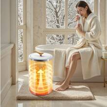 Towel Warmer Bucket, 20L Heated Towel Warmer With LED Screen, Large Blanket Warmers For Bathroom, Timer And Temperature Setting, Security Lock, Ideal For SPA, Home, Countertop, Floor, White - Xem 9