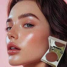 HERORANGE 腮红棒 哑光 咖啡色 显色度 持久不晕染 女士脸眼唇多功能彩妆 秋冬风情 日常适用 便携 初学者适用 生日 情人节 圣诞礼物 - 彩色 - 查看 3