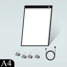 1pc Diamond Painting LED Light Pad, 5D Diamond Painting Art Tool Kit, Extra Large A2 Size/Large A3 Size/Medium A4 Size, Drawing Tracing Light Board, Handcraft LED Light Box, USB Powered, Dimmable Brightness, Flicker-Free Illuminated Surface With Standard Ruler, Suitable For Diamond Painting Art, Sketching, Drawing, Sewing, Sand Art, Oil Painting, Includes Data Cable And 4 Fixing Clips, Ideal For Back To School, Holidays, Birthday Gifts - Multicolor - View 16