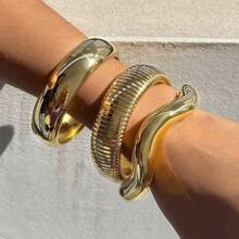 S SHOPBOHO 1pc Vintage Boho Jewelry Chunky Snake Chain Link With Shell Stone Charm Bracelet For Women