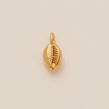 1 buc pandantiv stil oceanic, coajă stea de mare, căluț de mare, coral, stil retro de vacanță, placat cu aur, potrivit pentru coliere brățară DIY, aur electrolizat de 18K, un cadou pentru soții și mame