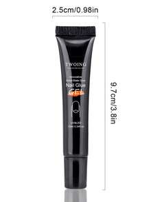 TWOING 5 Bottles Set Solid Nail Glue Gel – 3-In-1 Nail Adhesive For Press-On Nails, Nail Tips & Fake Nails, Super Strong, Long-Lasting, Easy To Use, Need UV-Cured - Clear - View 11