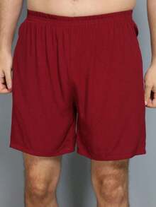 Conjunto Camisa e Short Florido Havaiano Estampado Listrado Adulto Masculino Tecido de Viscose - Vinho - Visão 5