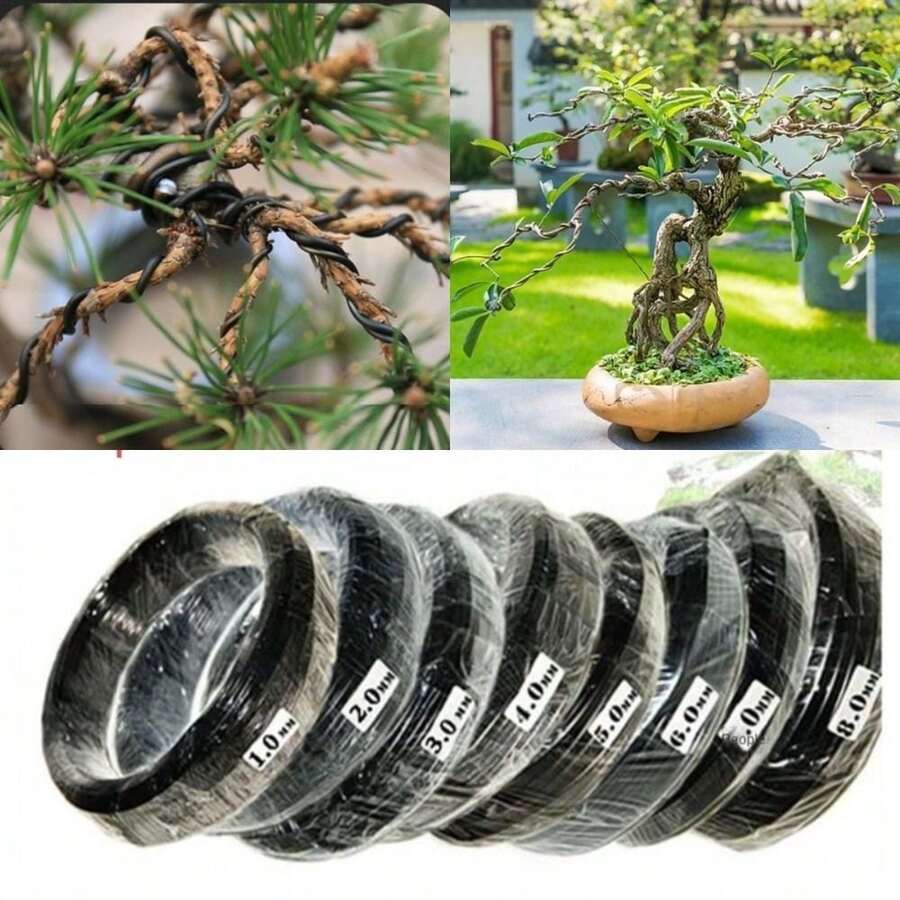 Sârmă de aluminiu pentru bonsai, formă de bonsai, suport pentru plante, sârmă de antrenament pentru bonsai, 1/2/3/4/5/6/7 mm, accesorii de grădină pentru modelarea plantelor