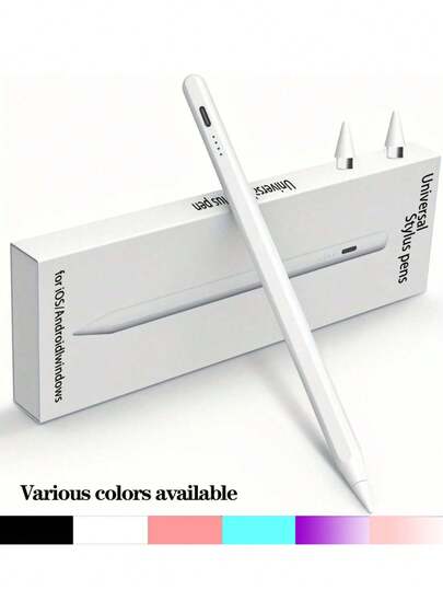 1pc Stylus Pen, Alloy Material With Magnetic Absorption, Gradient Color, Compatible With IPad 2018-2024, Magnetic Pen Compatible With All Smartphones/Tablets/Apple IPad 10th, Tilt Sensitivity, Fast Charging Pen Compatible With Apple IPad Pro 11/12.9 Inch, IPad Mini 5/6/Air3/4/5, IPad 6/7/8/9/10 [Gradient Color]