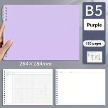 120 Pages B5 Mind Map Cornell Grid Notebook, Student Spiral Bound Planner For Daily, Weekly, Monthly Planning, School & Office Supplies - Multicolor - View 10